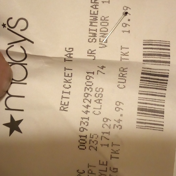 Hula Honey Multi-Color Abstract Padded Bikini Top - Size XS - Picture 5 of 9